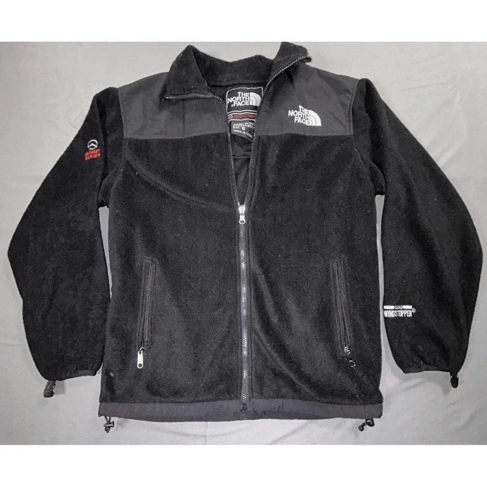 The North Face Summit Series Jacket Mens Small Black Fleece Core Windstopper